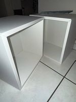 2x Regalelemente weiss