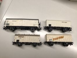 4x H0 Kühlwagen, Märklin