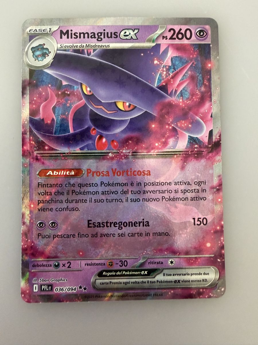 Pokémon Carte collezionabili: Mismagius eX (PFL036) – Nuovo (secondo la descrizione) da Vevey venduto da Matx