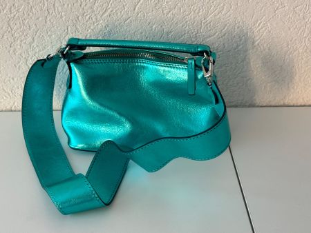 LIU JO Micro Hobo - Leonie Hanne x LIU JO Metallic Türkis
