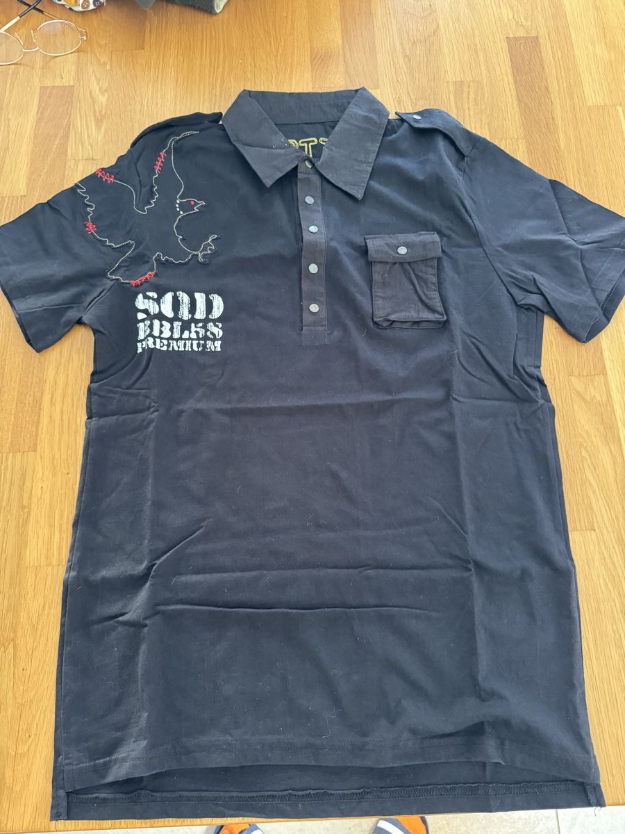 Polo-Shirts: Polo nero con aquila nuova  – Neu (gemäss Beschreibung) aus Someo von sam_hg7j