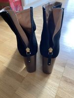 Minelli Wildleder Stiefeletten, Schwarz, Gr. 39,