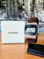 Neue Casio A159W – ungetragen / mit LederArmband