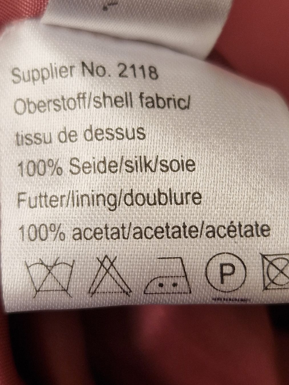 Vestiti: PRESTIGE ELEGANCE 100% Seide Kleid in Rosa – Usato da Wettingen venduto da mor_76q7 2