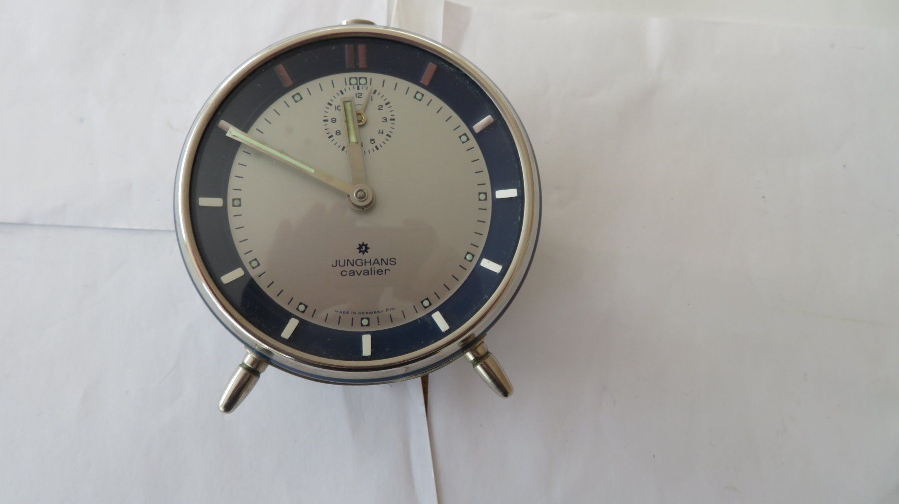 Junghans Sveglie: Wecker Junghans Cavalier Vintage um 1950 – Usato da Wetzikon ZH venduto da morda1954