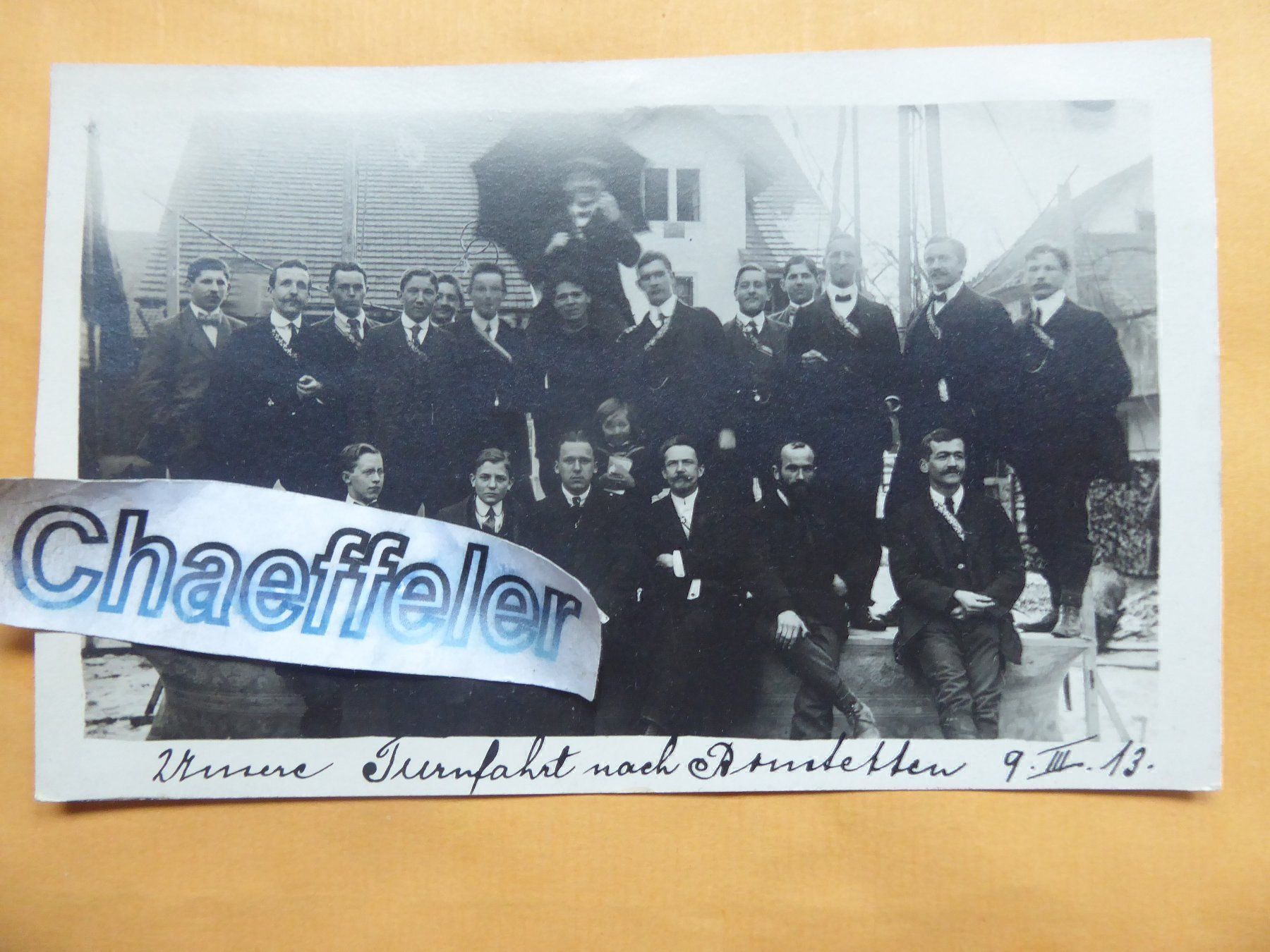 Cartes postales: Turnerfahrt nach Bonstetten 1913 – D'occasion à Zürich par Chaeffeler