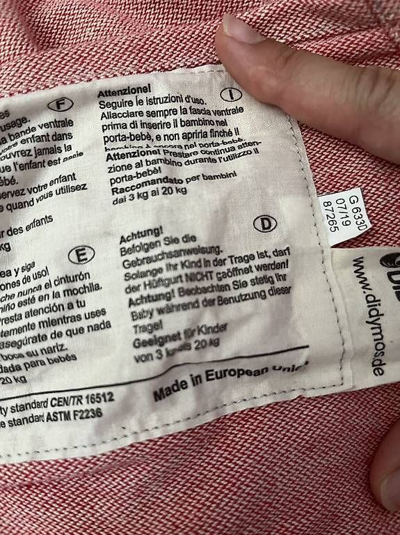 Didymos Marsupi portabebè: Didymos Didyklick Babytrage – Usato da Sevelen venduto da hazelMperez 2