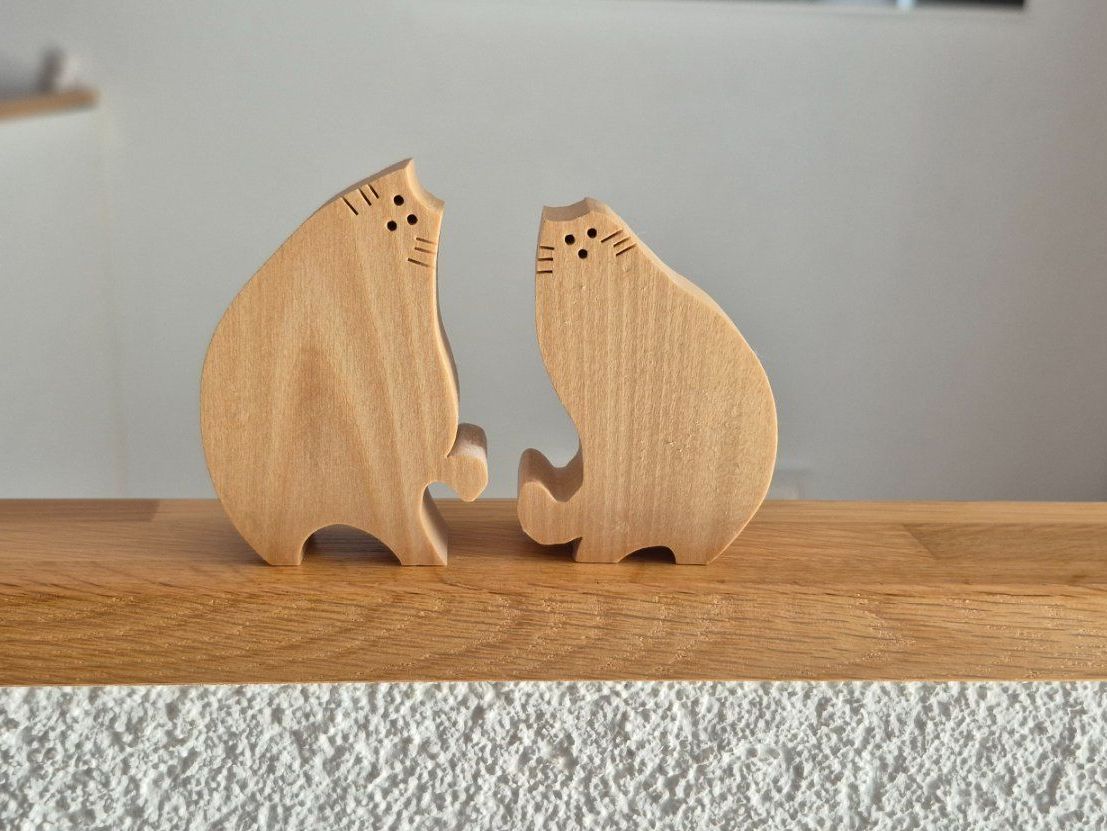 Tutte le decorazioni: Katzen "Ha di gern" - Nef Holzwaren – Usato da Eggersriet venduto da Fredb