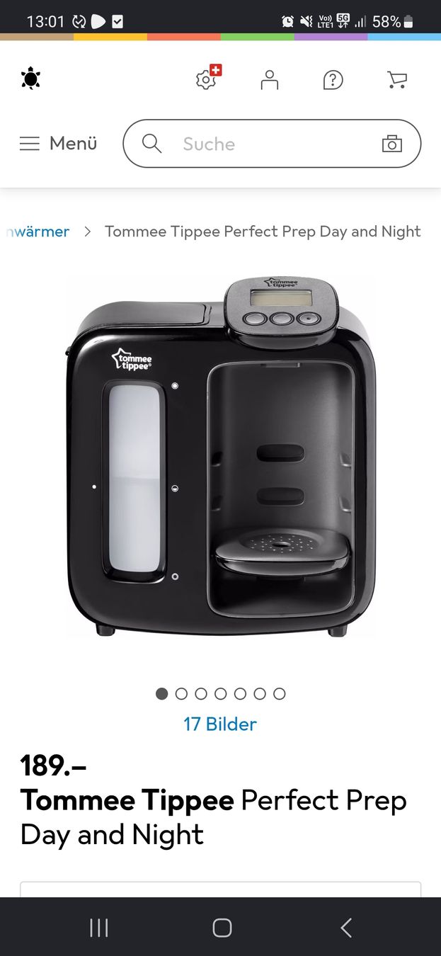 Elettrodomestici da cucina: Flaschenzubereiter schwarz v. Tommee Tippee – Usato da Plons venduto da fra_8cp5