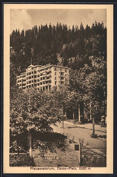 Ansichtskarten: AK Davos-Platz, Platzsanatorium – Gebraucht aus Berlin von bartko-reher