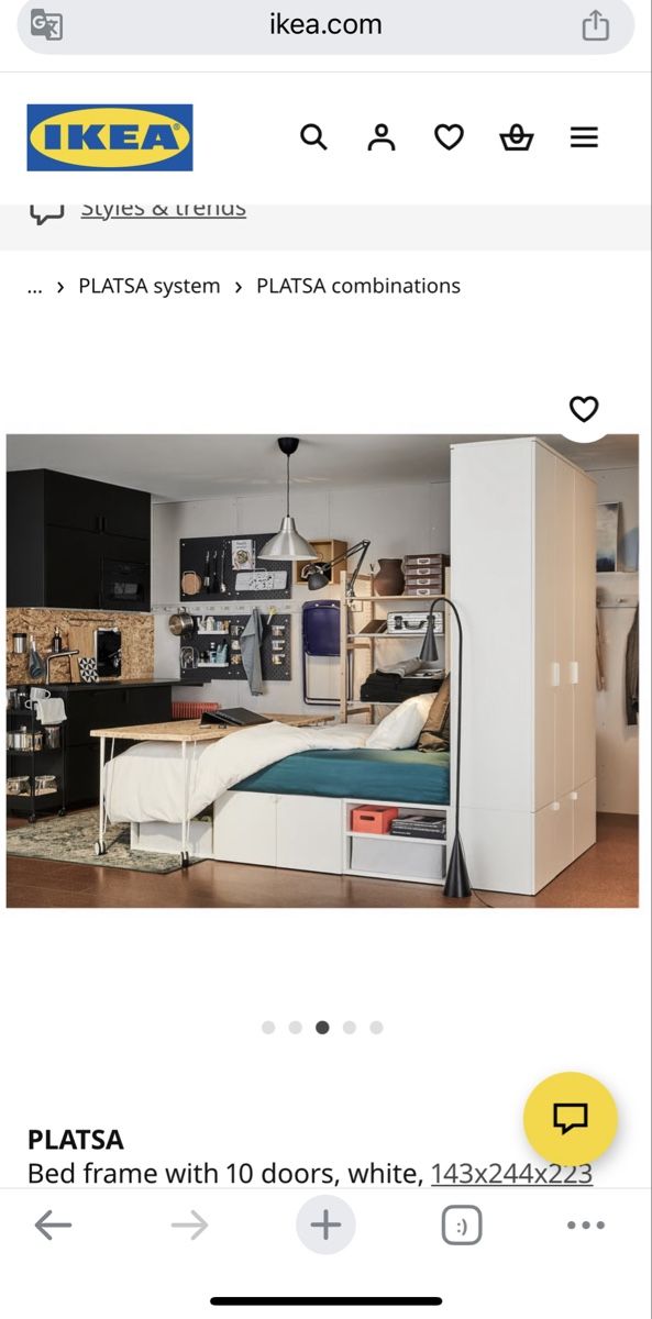 Ikea Letti: IKEA PLATSA Bed & Wardrobe Combination (Discontinued Model)  – Usato da Glattpark(Opfikon) venduto da mbl_q8jq 4