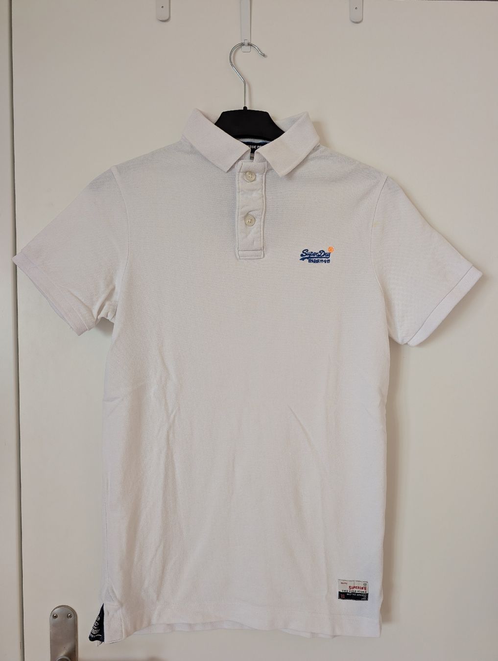 Superdry Magliette Polo: Superdry Poloshirt, Weiss, Grösse S – Usato da Zürich venduto da Grogu13