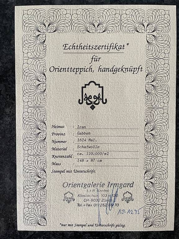 Tappeti: Gabbeh Orientteppich handgeknüpft – Usato da Luzern venduto da VictorHugenay 3