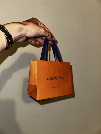 Louis Vuitton Papiertragetasche klein, neuwertig