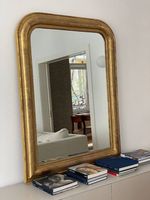 1860 - Antique Gold Vintage Mirror