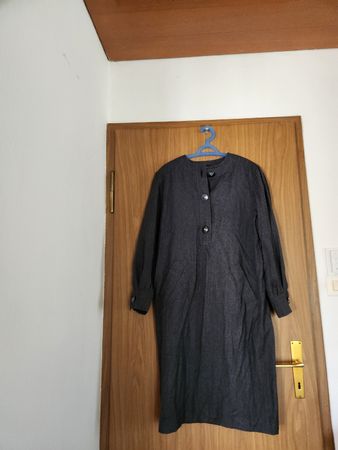 Robe  Laine WEILL PARIS grise taille 44 /46 made in France