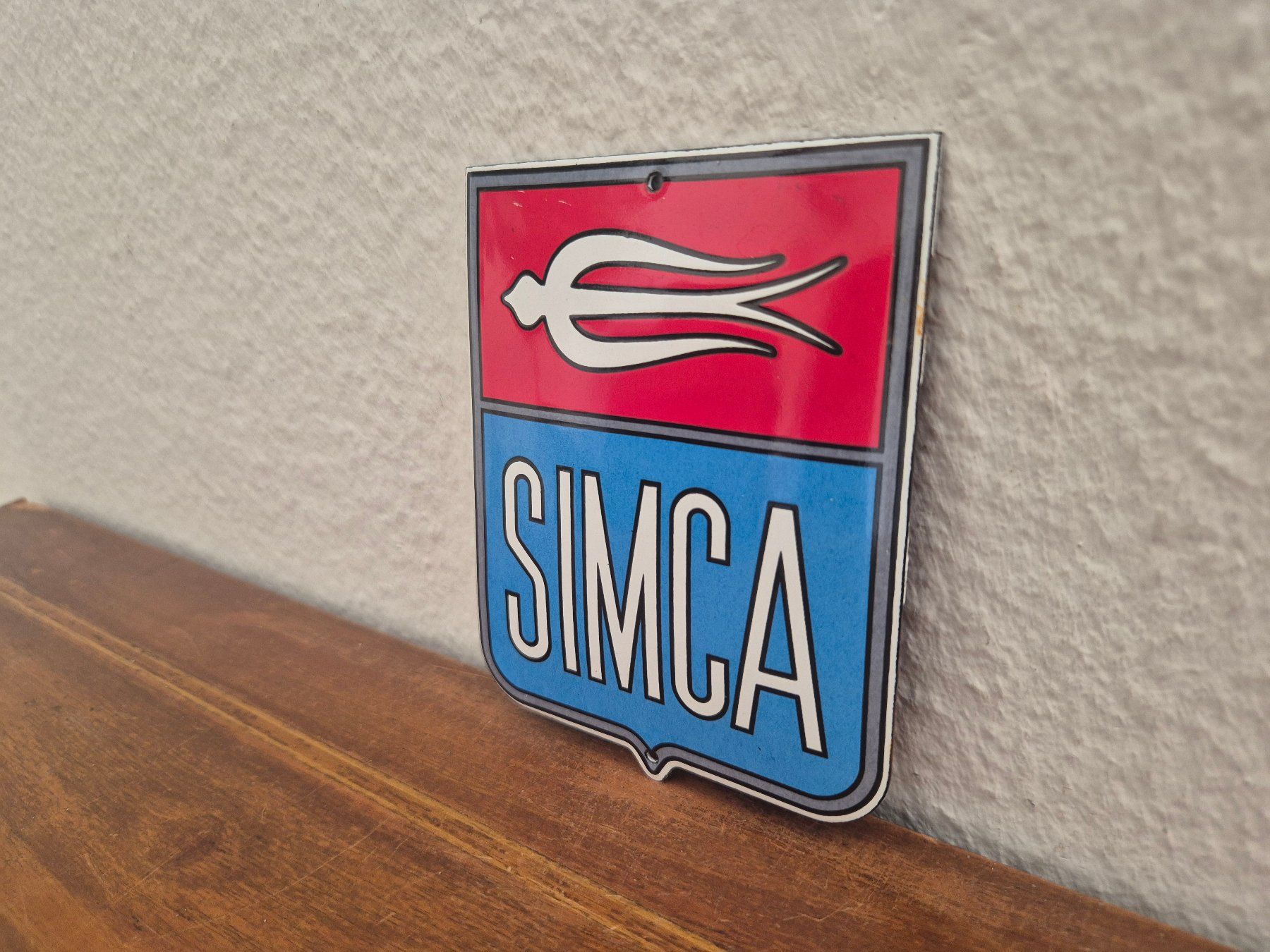 Simca Insegne: Emailschild Simca Auto Logo Oldtimer Service Emaille Schild – Nuovo (secondo la descrizione) da Schaffhausen venduto da pfanis09 3