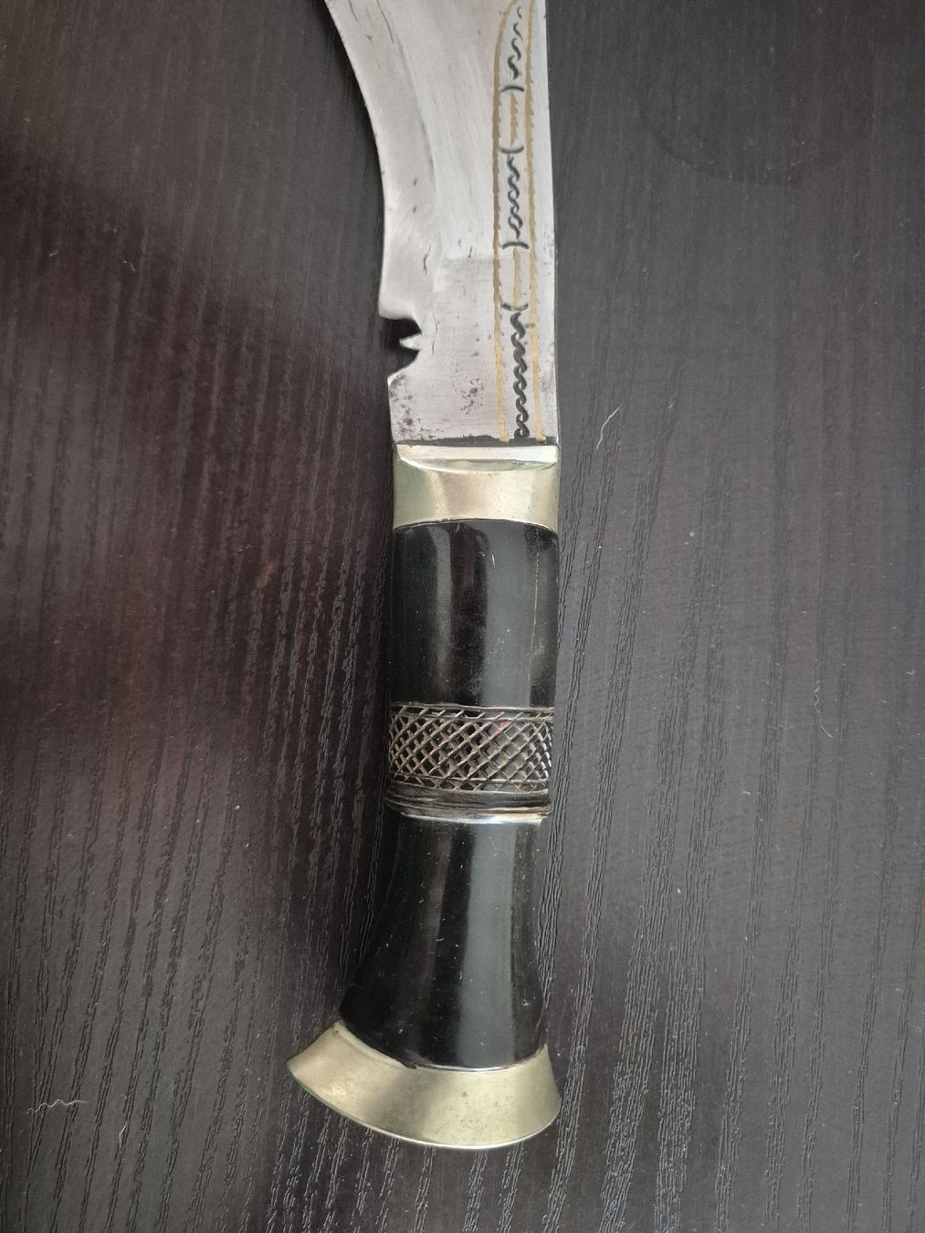 Besteck: Antikes Gurka Messer mit schöner Silberscheide – Gebraucht aus Binningen von rom_9ls7 7