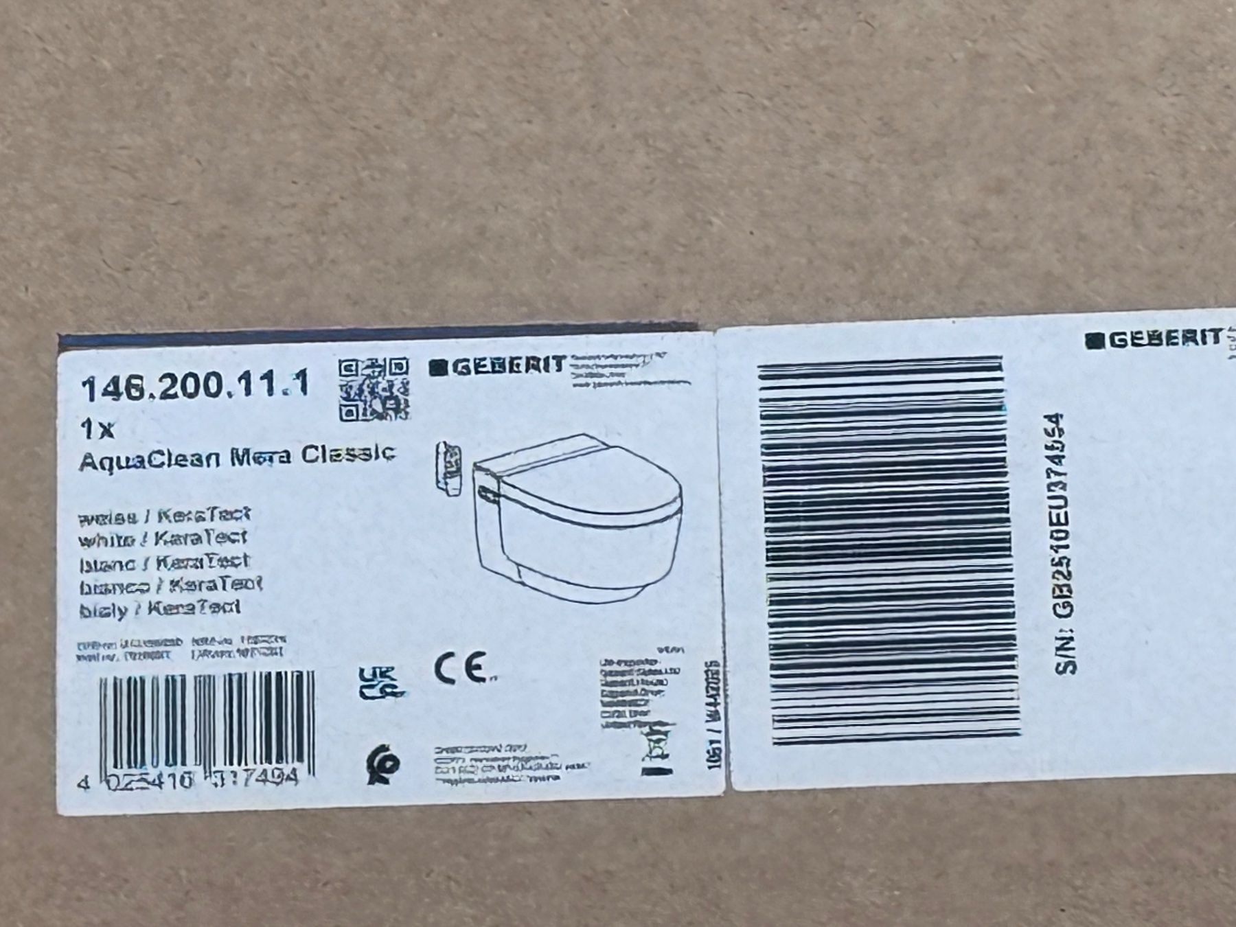 Geberit WC: AquaClean Mera – Nuovo e nell'imballaggio originale da La Joux FR venduto da Bossel01 1