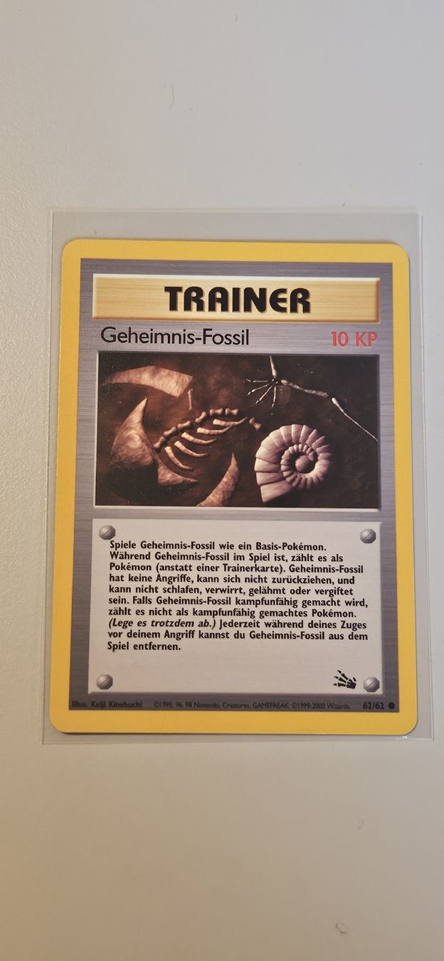 Pokémon Sammelbilder & Trading cards: Geheimnis-Fossil 62/62 – Gebraucht aus Belp von Ginus85