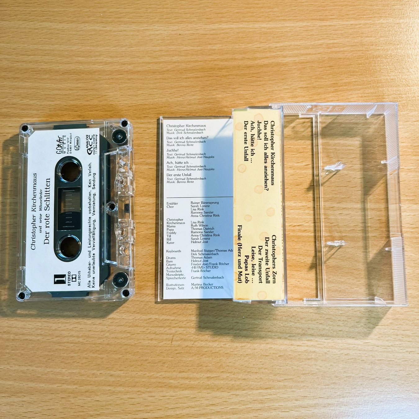 Cassettes audio: Christopher Kirchenmaus – Der rote Schlitten – D'occasion à Amlikon-Bissegg par riestig 1