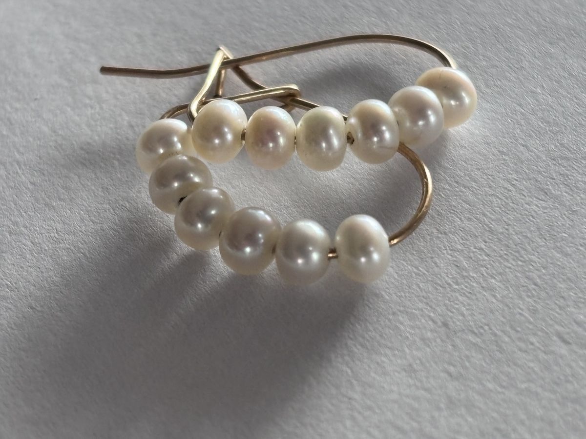 Orecchini pendenti & Orecchini a lobo: White freshwater pears Earrings. – Nuovo (secondo la descrizione) da Dübendorf venduto da S1973E 4