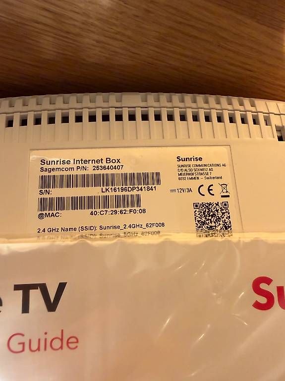 Modem & Router: Sunrise Internet box – Usato da Hausen am Albis venduto da mattsmithers 2