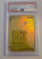 Gold Pikachu V Karte, PSA 10, Perfekt für Sammler!