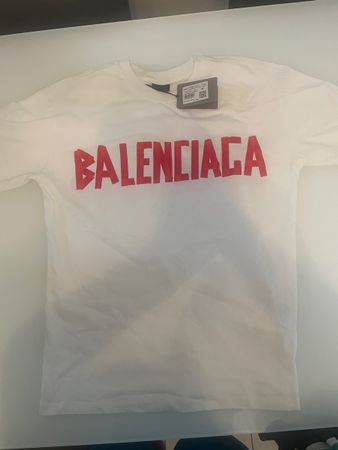 T-shirt Balenciaga Tape Type bianco taglia M nuovo