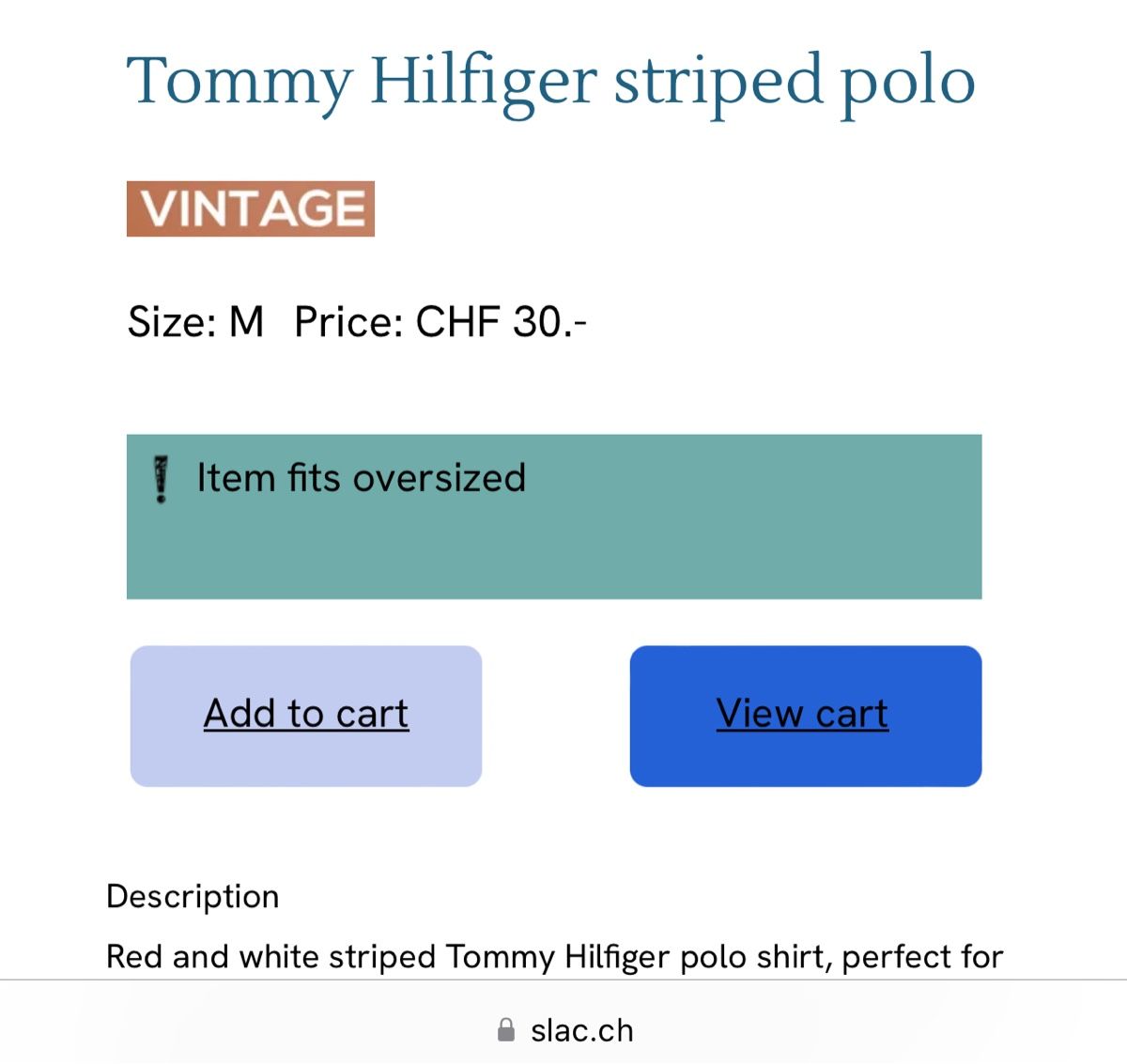 Tommy Hilfiger Magliette Polo: Tommy Hilfiger Polo – Usato da St. Gallen venduto da sourced_limited 3