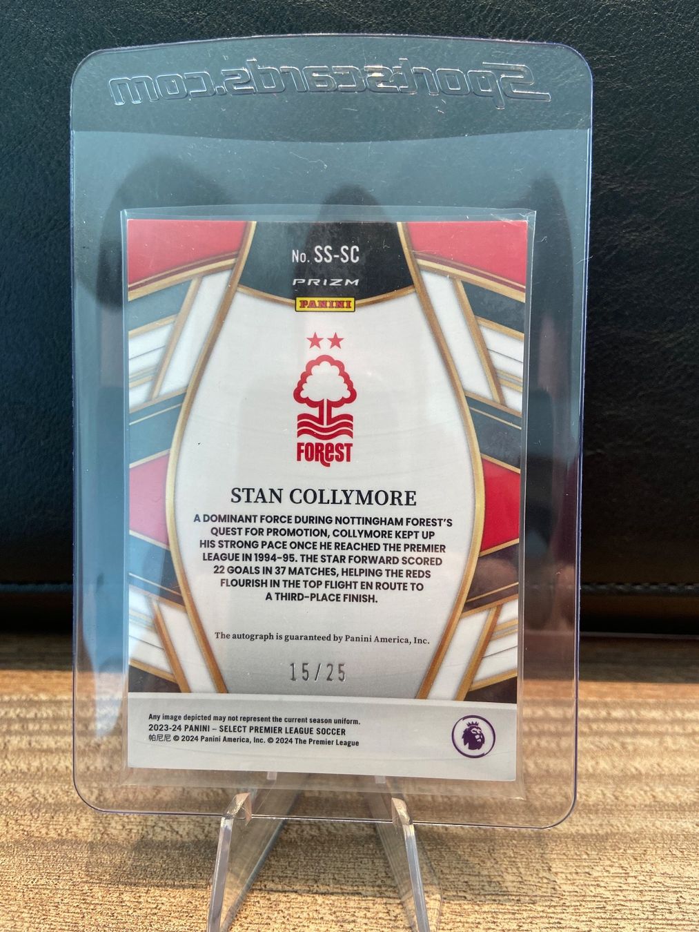 Panini Carte collezionabili: Stan Collymore Auto 15/25 Panini Select Prem. 23/24 – Usato da Dagmersellen venduto da dav_b656 1