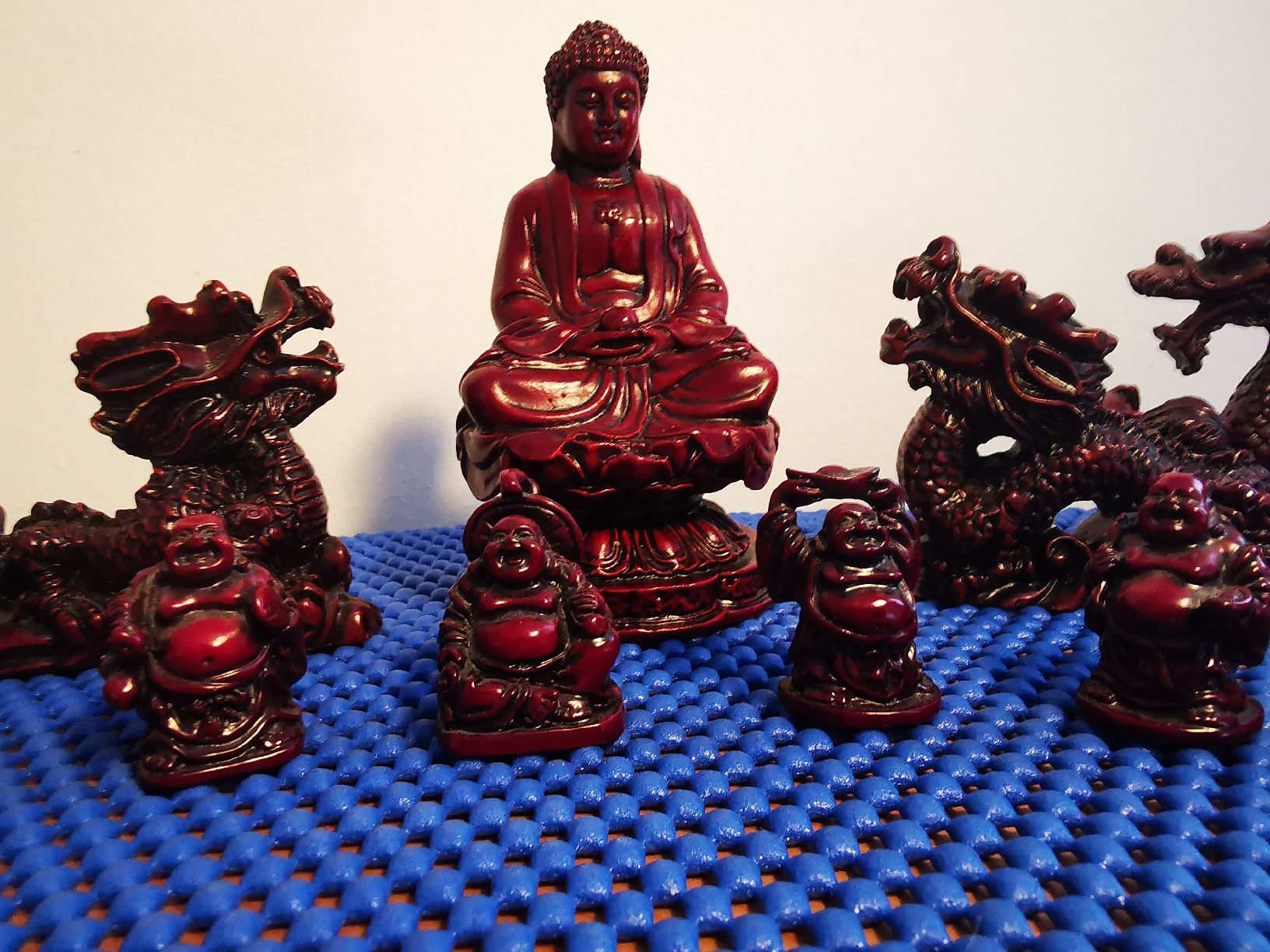 Statuette: Buddha & Drachen Figuren - Kunstharz – Usato da Crissier venduto da froerli 2