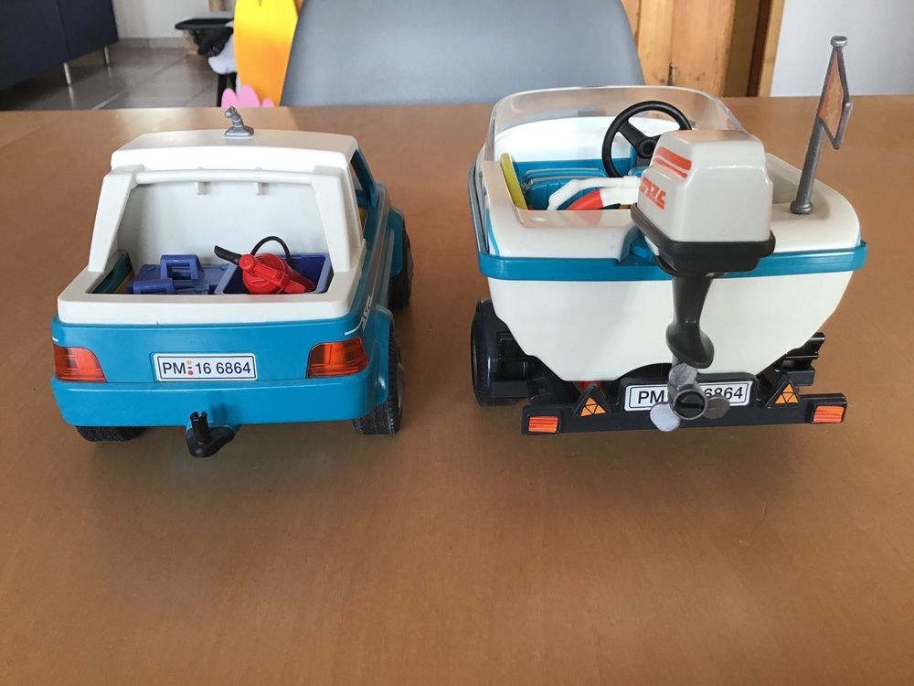 Playmobil Jeep mit Bootsanhänger Kaufen auf Ricardo