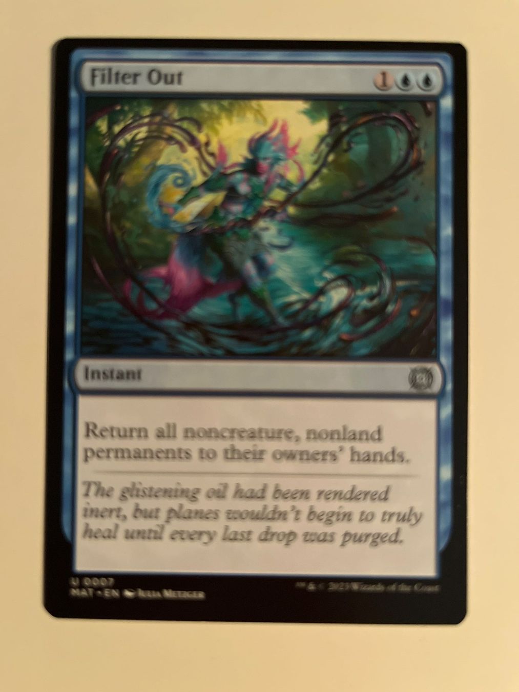Magic The Gathering Carte collezionabili: 1 x Filter Out - Magic: The Gathering - MtG – Usato da Kriens venduto da Shadi1980