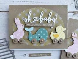 Stanzschablone Nr. 981, Geburt, Baby (Sizzix geeignet)