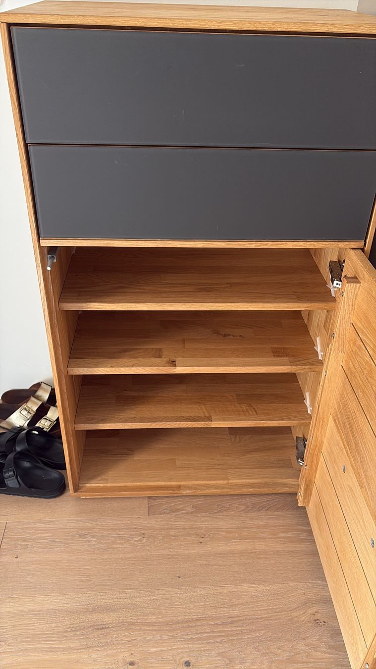 Cassettiere: Schuhschrank Avanti Eiche massiv – Usato da Eschenbach LU venduto da ocean_wave 2