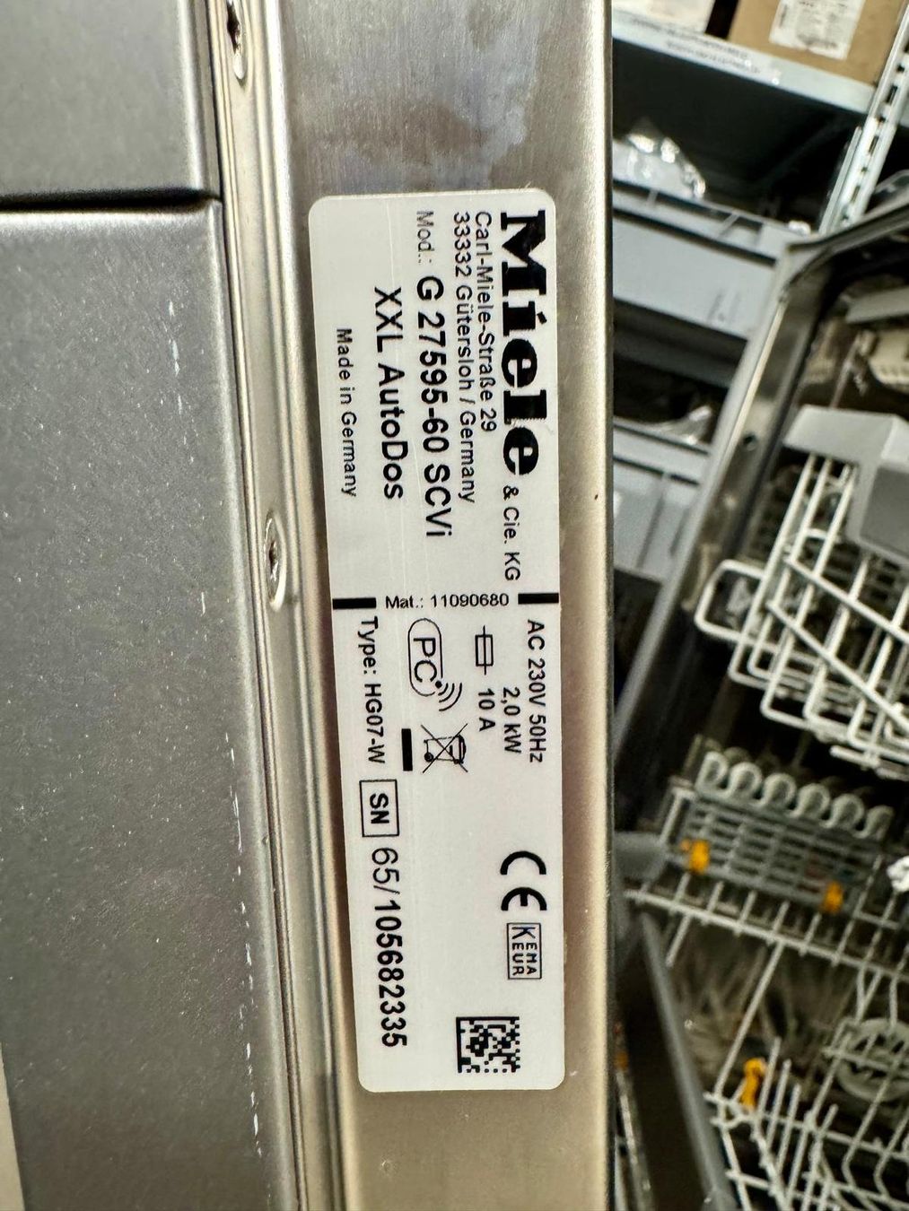 Geschirrspüler: MIELE G 27595-60 SCVi – Gebraucht aus Appenzell von MAI666 3