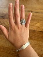 Silberring mit filigranem Ornament