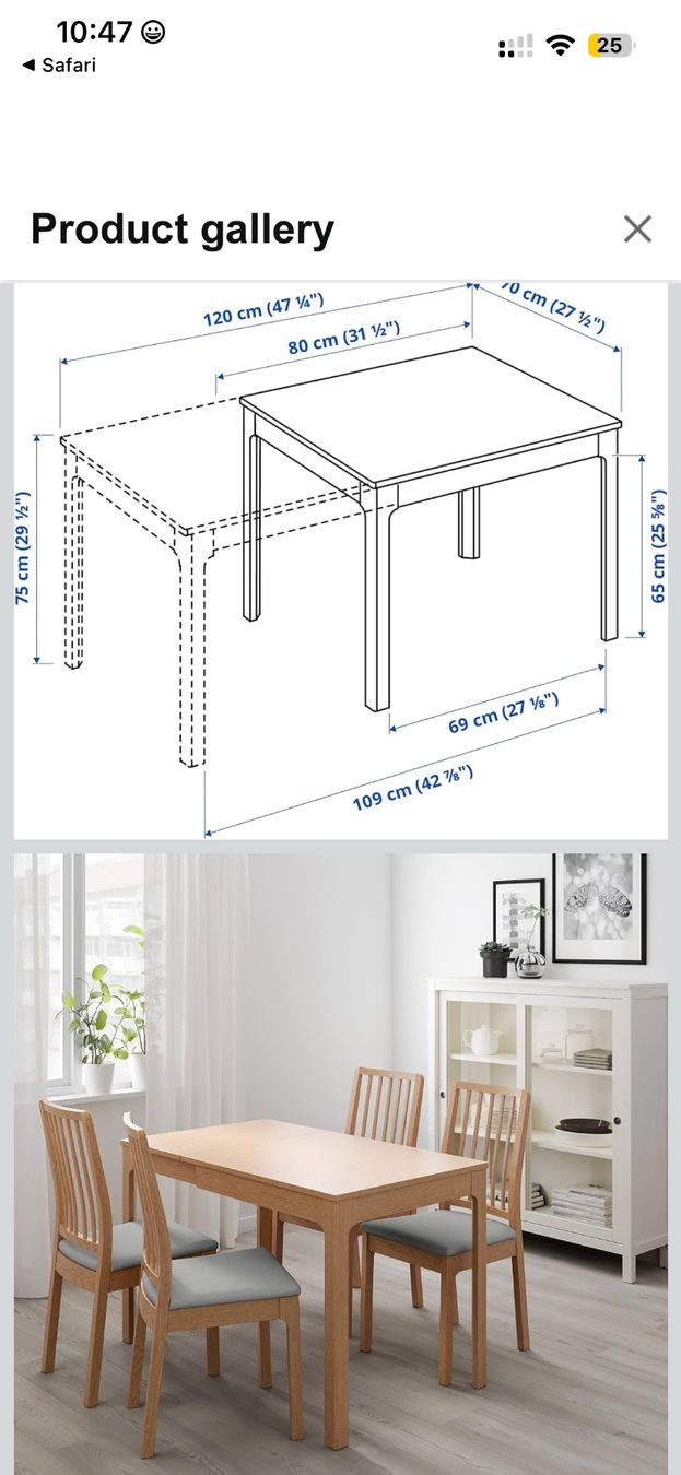 Ikea Set di tavolo e panche: IKEA wood table + 4 white chairs – Usato da Bonstetten venduto da ine_g8y6 3