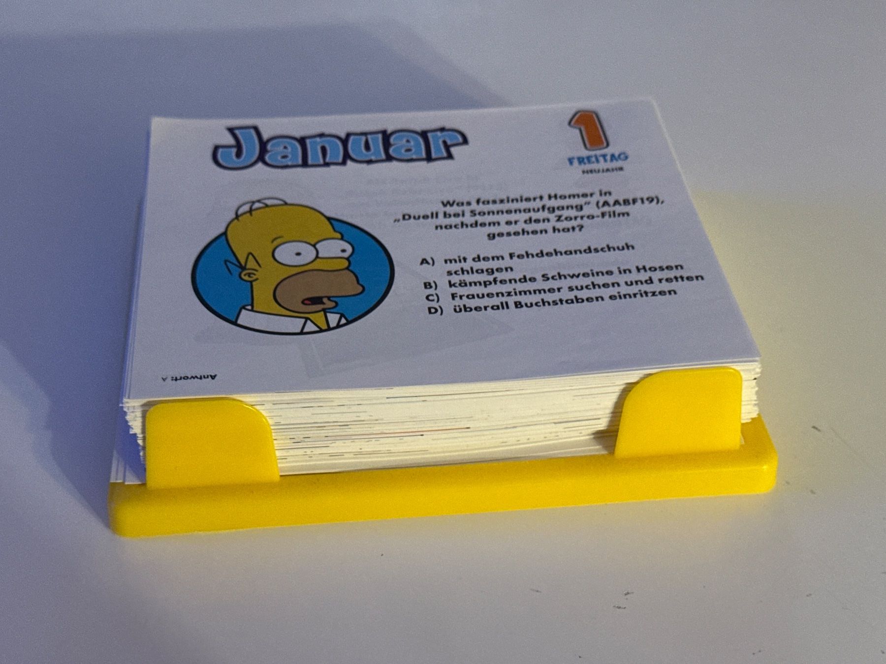 Calendari: Simpsons Quiz Kalender Von 2010 – Usato da Allschwil venduto da meeresperle 2