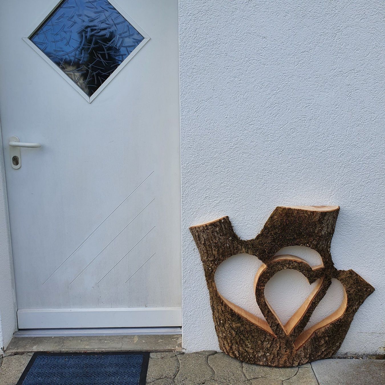 Sculture & Statue: Holzskulptur Doppelherz – Nuovo (secondo la descrizione) da Ottenbach venduto da WoodGallery 1