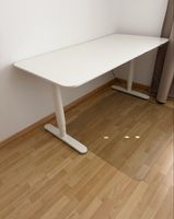 Schreibtisch IKEA Bekant weiss höhenverstellbar