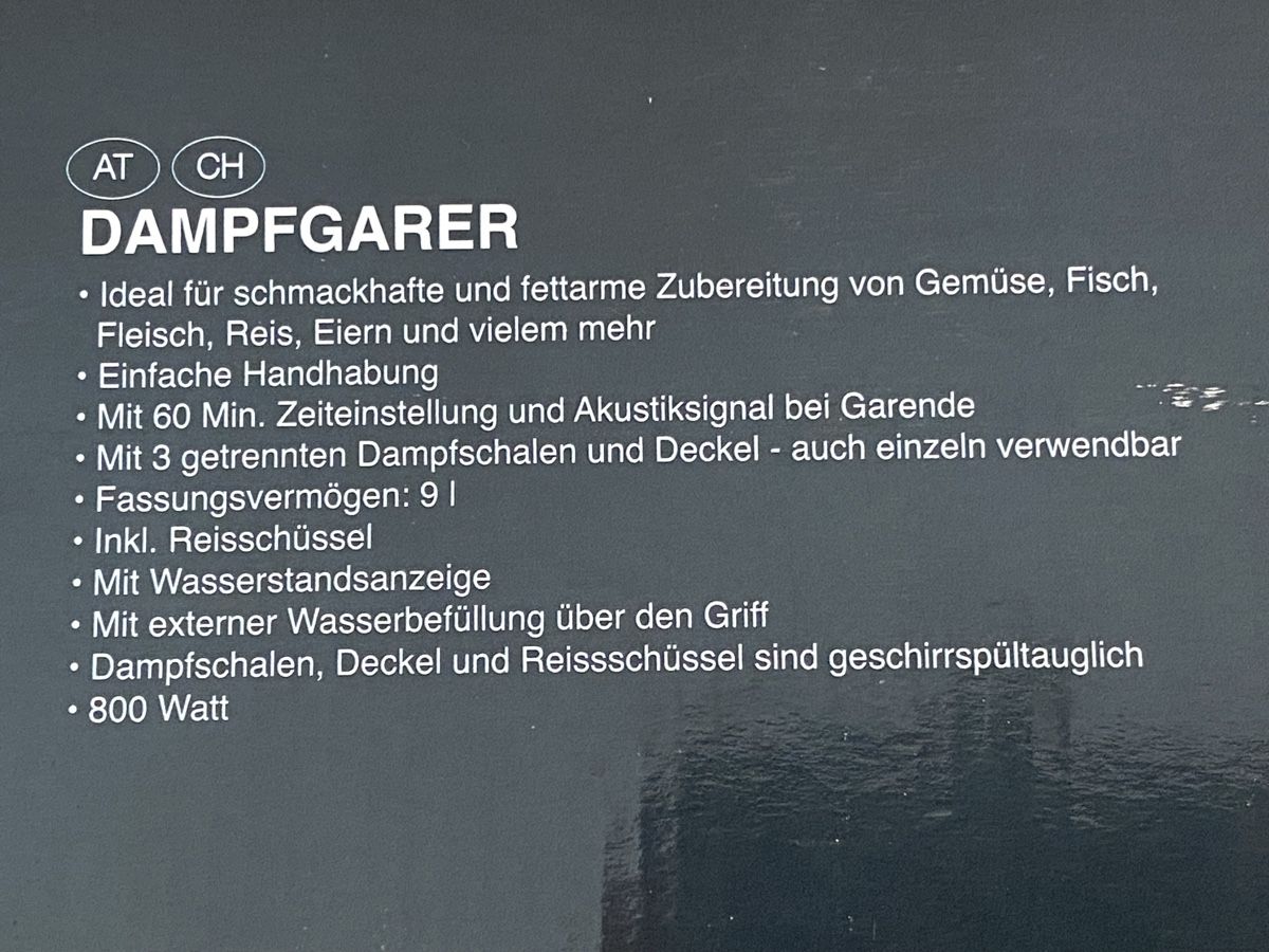 Küchengeräte: Kitchenware Dampfgarer, neu – Neu und originalverpackt aus Dietlikon von sepiwaku 2