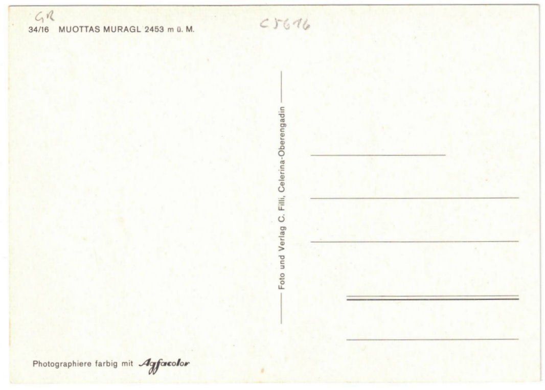 Cartoline postali: St. Moritz - 5 Bild AK Muottas Muragl – Usato da Binningen venduto da Mountainrider 1
