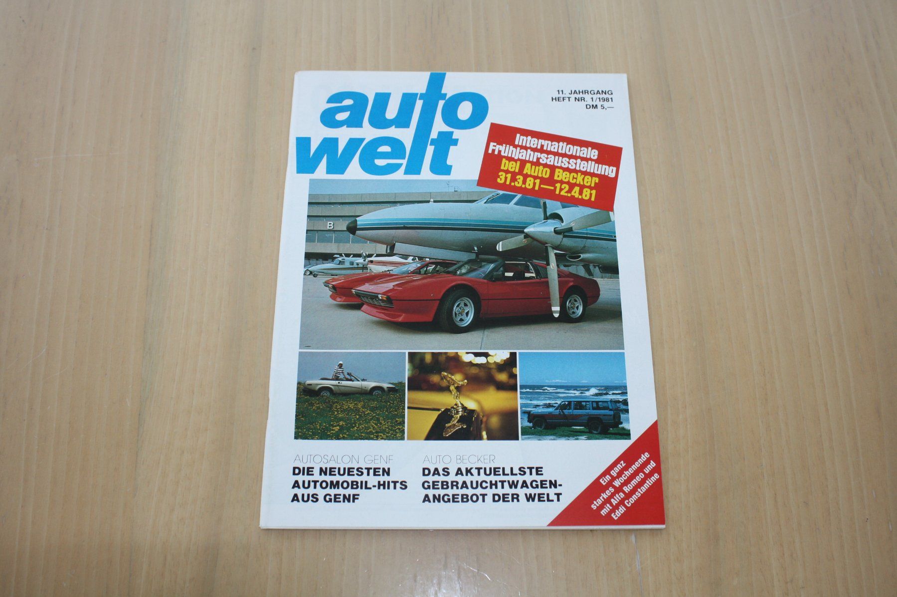 Riviste & Magazine: Auto Welt Heft Nr. 1/ 1981 AUTO BECKER Düsseldorf – Usato da Wikon venduto da erwin400