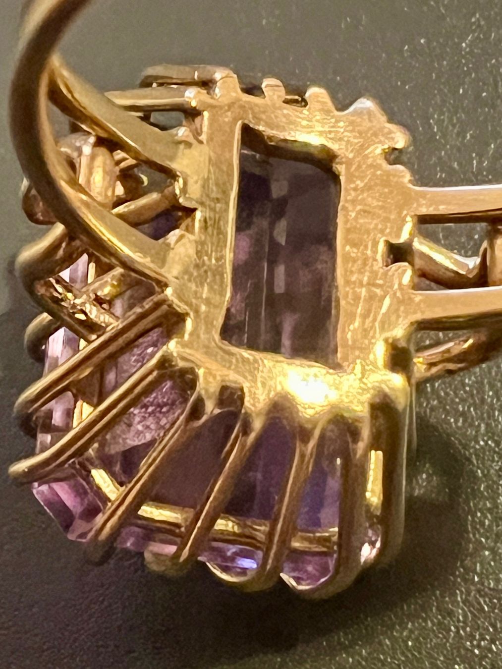 Anelli: Gold-Ring 18 K mit Amethyst – Usato da Chur venduto da Penting1935 6