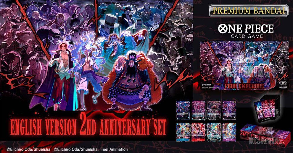Bandai Carte collezionabili: One Piece 2nd Anniversary Set English Version 4 Emperor – Nuovo e nell'imballaggio originale da Kefikon TG venduto da Shiny_Treasures