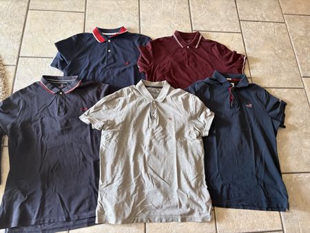 Herren Poloshirts 5 Stueck diverse Marken. 