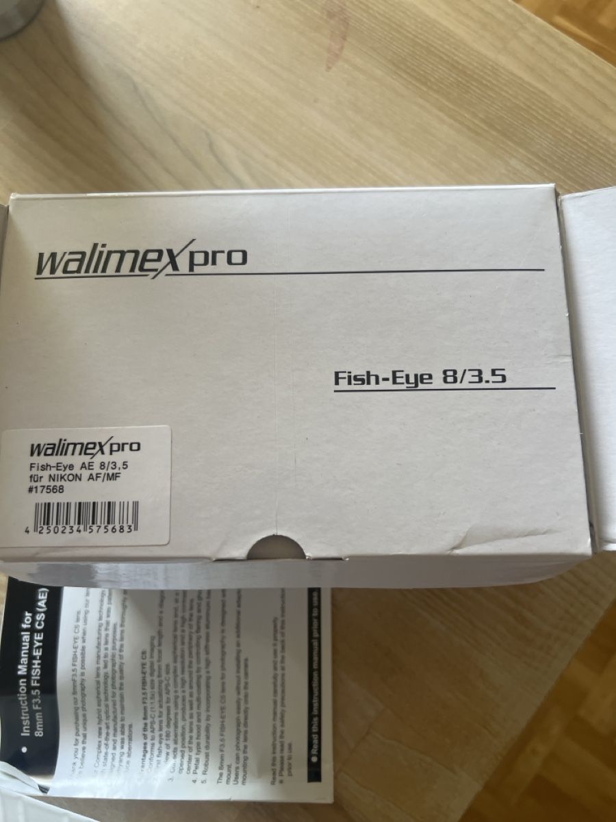 Walimex Obiettivi: Fisheye 7mm Nikon fx von Walimex  – Usato da Regensberg venduto da kon_d85d 1