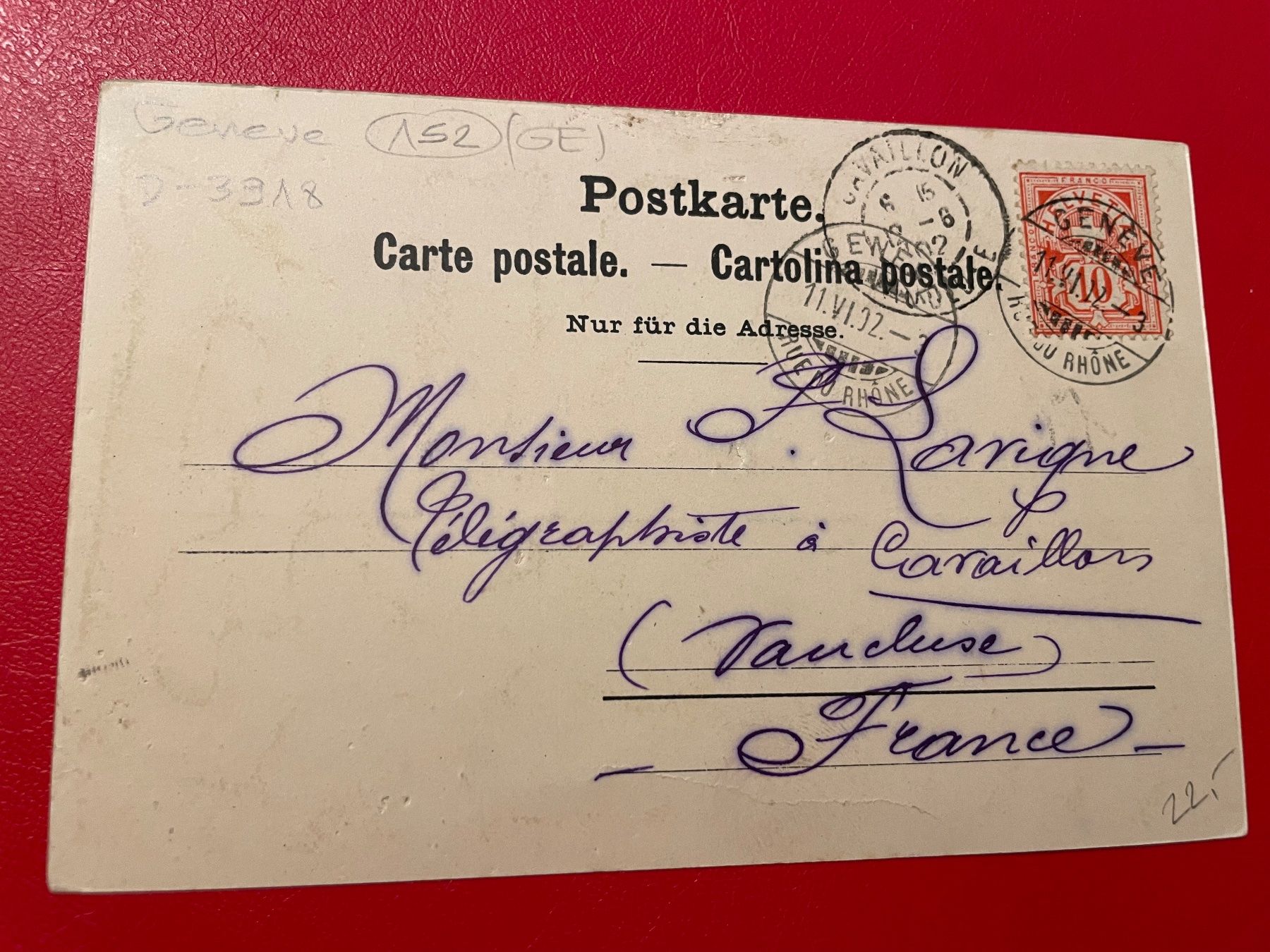 Cartoline postali: 1902 Tir Cantonal Genevois – Usato da St-Légier-Chiésaz venduto da Theo006 1